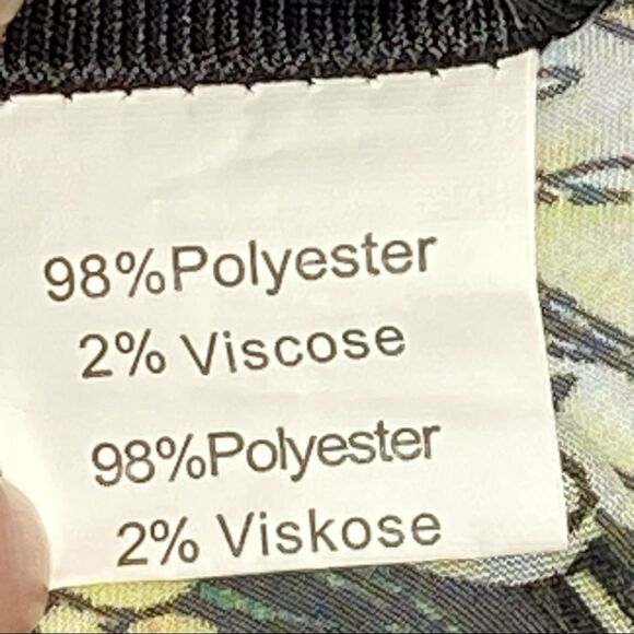 Kate Kasin black floral long sleeve chiffon dress size S - Picture 11 of 14